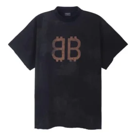 Crypto Oversized T-shirt «Black Faded» 739028TOVN81055