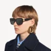 Óculos de sol Cosmo Square AF para mulher, em preto Óculos de sol Cosmo Square AF para mulher, em preto