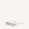Óculos de sol femininos Gossip Rectangle M em prateado Óculos de sol femininos Gossip Rectangle M em prateado