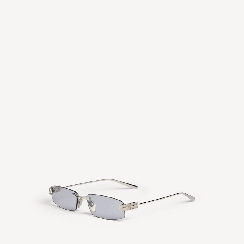 Óculos de sol femininos Gossip Rectangle M em prateado Óculos de sol femininos Gossip Rectangle M em prateado