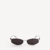 Óculos de sol femininos Nano D-Frame em prateado Óculos de sol femininos Nano D-Frame em prateado
