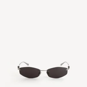 Óculos de sol femininos Nano D-Frame em prateado