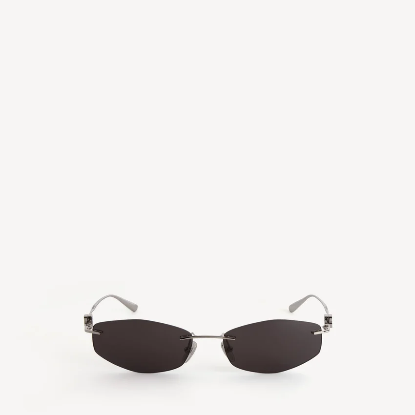 Óculos de sol femininos Nano D-Frame em prateado Óculos de sol femininos Nano D-Frame em prateado