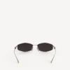 Óculos de sol femininos Nano D-Frame em prateado Óculos de sol femininos Nano D-Frame em prateado