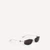 Óculos de sol femininos Nano D-Frame em prateado Óculos de sol femininos Nano D-Frame em prateado