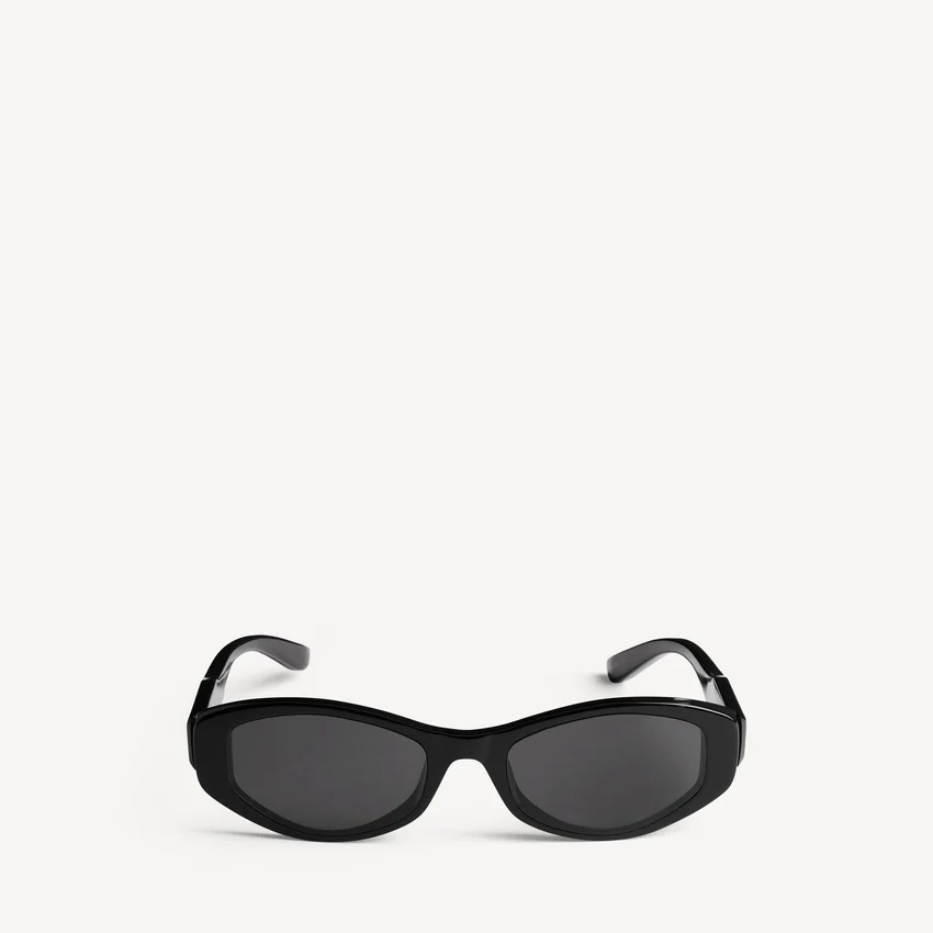 Óculos de sol Nova ovais para mulher, em preto Óculos de sol Nova ovais para mulher, em preto