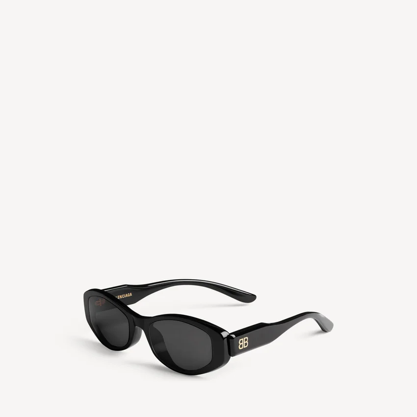 Óculos de sol Nova ovais para mulher, em preto Óculos de sol Nova ovais para mulher, em preto