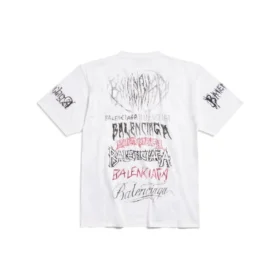 Diy Metal T-shirt “Branco, Preto, Vermelho” 641675TPVO29065
