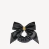 Elástico de cabelo Clemence XL para mulher em preto/dourado