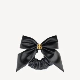 Elástico de cabelo Clemence XL para mulher em preto/dourado
