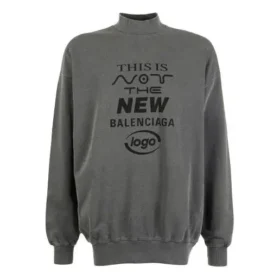 Esta não é a nova camisola com logótipo da Balenciaga «Dark Grey» 652981TKVE41069 Esta não é a nova camisola com logótipo da Balenciaga «Dark Grey» 652981TKVE41069