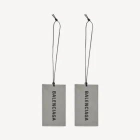 Etiqueta perfumada em cinzento