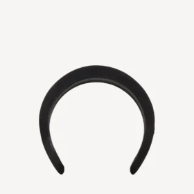 Fita para a cabeça Holli para mulher em preto/prateado brilhante