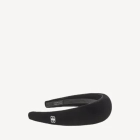 Fita para a cabeça Holli para mulher em preto/prateado brilhante