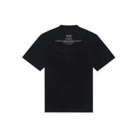 FW21 Camisola de malha folgada de manga curta preta 651795TJV900107