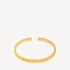 Gargantilha nano mini link para mulher em ouro brilhante