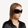 Gargantilha nano mini link para mulher em ouro brilhante
