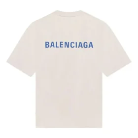 go Camisola de luxo com gola redonda, unissexo, de algodão, manga curta, branca 612966TIVG59055
