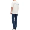 go Camisola de luxo com gola redonda, unissexo, de algodão, manga curta, branca 612966TIVG59055