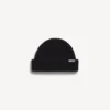 Gorro de lã para homem em preto