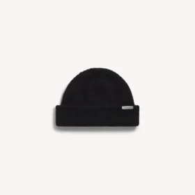 Gorro de lã para homem em preto