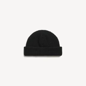 Gorro de lã para homem em preto