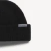Gorro de lã para homem em preto