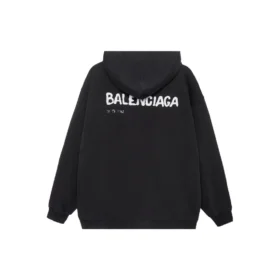 Hoodie Balenciaga com desenho à mão, corte médio «Preto» 600583TOVO61070