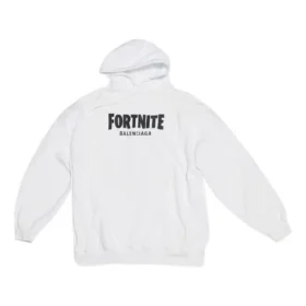 Hoodie Balenciaga x FORTNITE, corte médio, «Branco» 600583TLVO49040