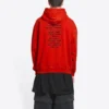 Hoodie Balenciaga x FORTNITE, corte médio, «Red» 600583TLVO46506