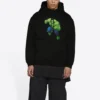 Hoodie Balenciaga x Marvel Hulk, corte médio, «Preto» 600583TLV581000