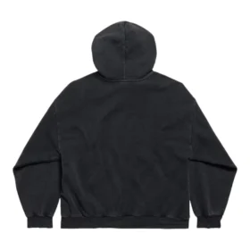 Hoodie Balenciaga x Puma, corte médio, «Black Faded» 767877TTVA41041