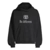 Hoodie BB Be Different Popover «Preto Branco» 720406TNVB41070