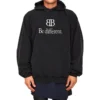 Hoodie BB Be Different Popover «Preto Branco» 720406TNVB41070