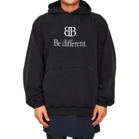Hoodie BB Be Different Popover «Preto Branco» 720406TNVB41070