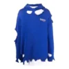 Hoodie «Blue» da coleção Political Campaign Destroyed 662718T32124691