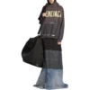 Hoodie com bolso rasgado Tape Type, corte largo «Cinza escuro» 744441TQVA98519