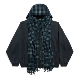 Hoodie com cachecóis e fecho completo Unity Sports Icon Oversized «Dark Blue» 794747TQVM24021