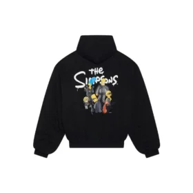 Hoodie com capuz acolchoado Balenciaga x The Simpsons «Preto» 657115TLVG71000