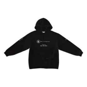 Hoodie com capuz Balenciaga x WFP, corte médio, «Preto» 600583TMVL11070
