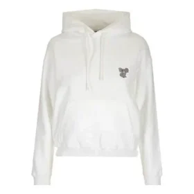 Hoodie com capuz bordado com coala Branca 612959TIVD29000
