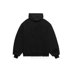 Hoodie com capuz Caps Destroyed «Black White» 659403TKVB61093