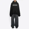 Hoodie com capuz Caps Destroyed «Black White» 659403TKVB61093