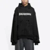 Hoodie com capuz Caps Destroyed «Black White» 659403TKVB61093