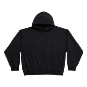Hoodie com capuz, corte médio «Black Faded» 742603TOVF39034