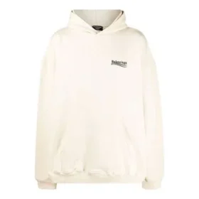 Hoodie com capuz de corte largo para Political Campaign «White» 620973TKVI98962