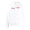 Hoodie com capuz de manga comprida SS21 Classic Logo Branca 583222TFV649783