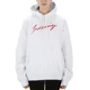 Hoodie com capuz de manga comprida SS21 Classic Logo Branca 583222TFV649783