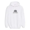 Hoodie com capuz e cordão Branca 570792TEV199044