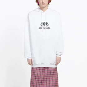 Hoodie com capuz e cordão Branca 570792TEV199044